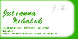 julianna mihalek business card